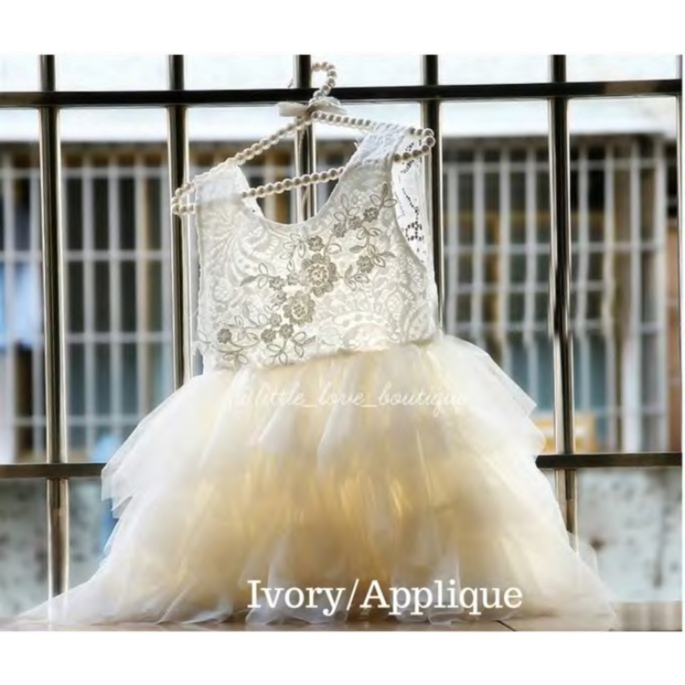Girl’s Ivory Flower Girl Dress